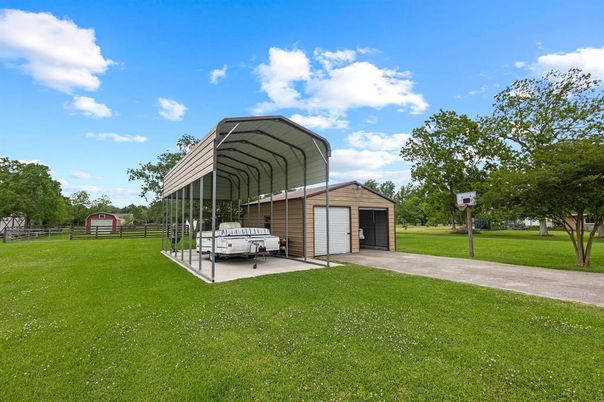 Backyard, Detached Garage, Exterior