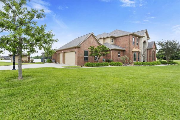 Attached, Backyard, Exterior, Facade, Brick Facade, French Provincial
