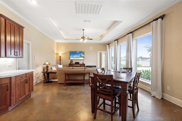 Dining room, Interior, Living room, Recessed Lighting