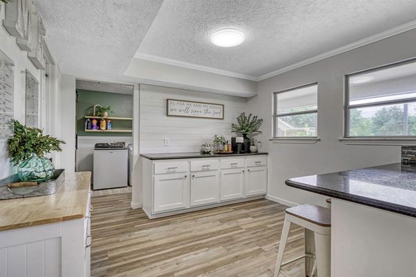 Interior, Kitchen, Wood Texture Flooring