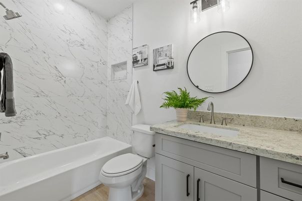 Bathroom, Interior, Marble Walls