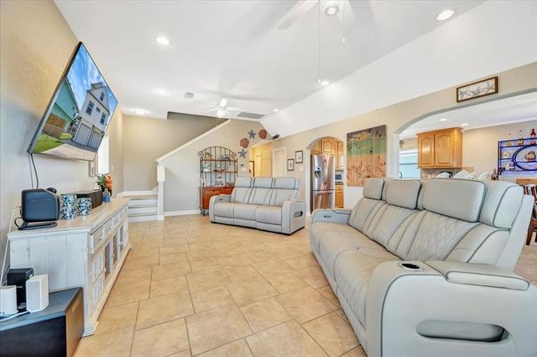 Home Theatre Room, Interior, Kitchen, Living room, Recessed Lighting