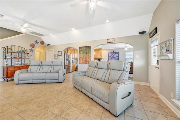 Interior, Kitchen, Living room, Recessed Lighting