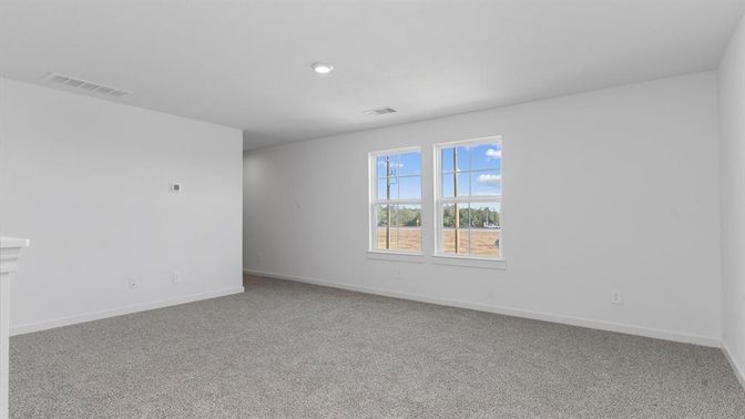 Empty room, Interior, Recessed Lighting
