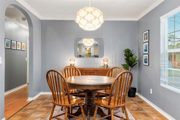 Dining room, Interior, Pendant Lights