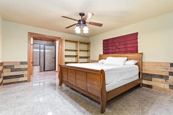 Bedroom, Interior, Wooden Walls