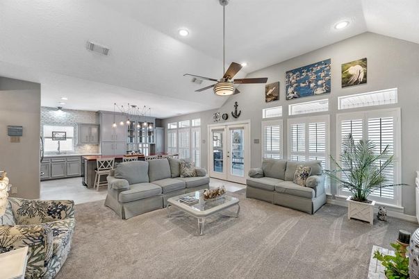 Dining room, Interior, Kitchen, Living room, Pendant Lights, Recessed Lighting