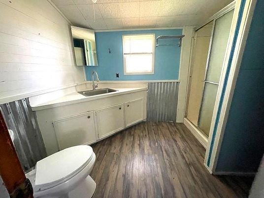 Bathroom, Interior, Wood Texture Flooring