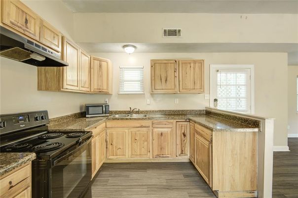 Interior, Kitchen, Wood Texture Flooring