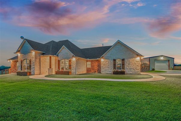 Attached, Backyard, Detached Garage, Exterior, Facade, Brick Facade, Brick Traditional