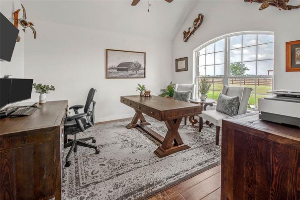 Home Office, Interior, Wood Texture Flooring