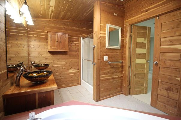Bathroom, Interior, Wooden Ceilings, Wooden Walls