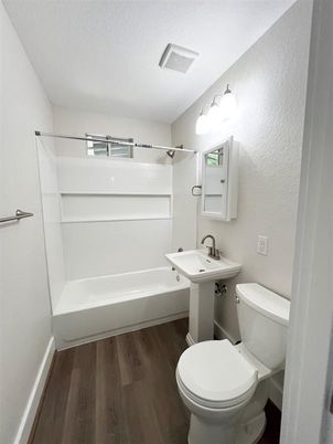 Bathroom, Interior, Wood Texture Flooring