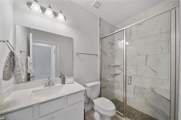 Bathroom, Glass Shower, Interior, Marble Walls
