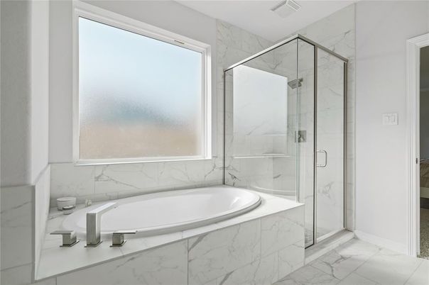 Bathroom, Glass Shower, Interior, Marble, Marble Walls