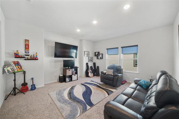 Interior, Living room, Recessed Lighting