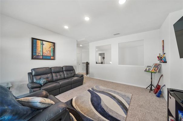 Interior, Living room, Recessed Lighting