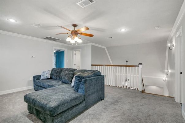 Interior, Living room, Recessed Lighting