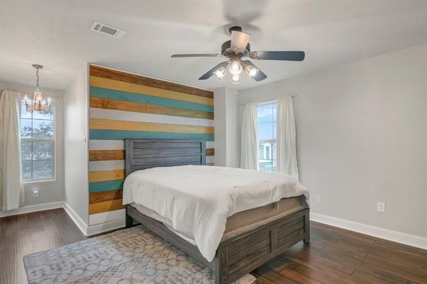 Bedroom, Interior, Wood Texture Flooring