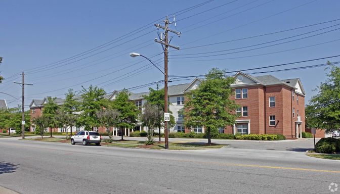 Exterior, Facade, Brick Facade, Condo Building