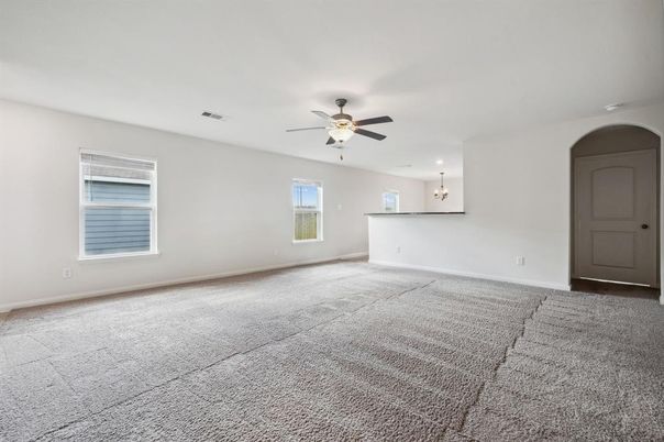 Empty room, Interior, Recessed Lighting