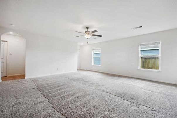 Empty room, Interior, Recessed Lighting