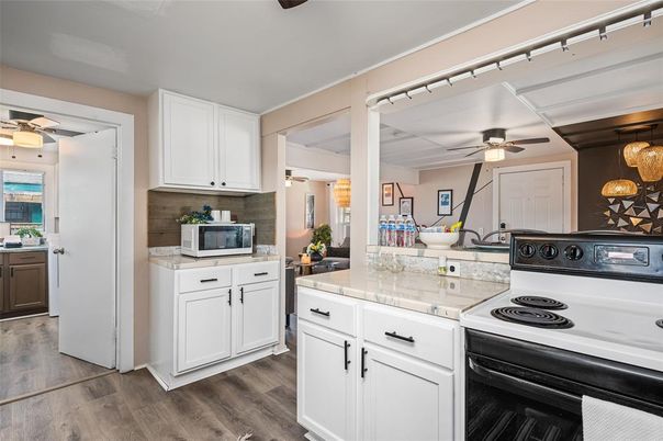 Interior, Kitchen, Wood Texture Flooring