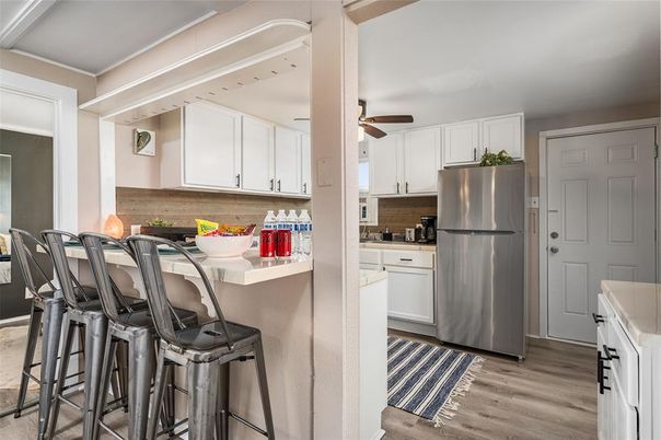 Interior, Kitchen, Wood Texture Flooring