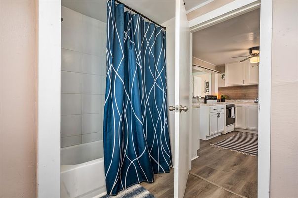 Interior, Kitchen, Wood Texture Flooring