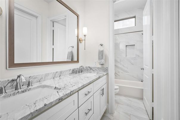 Bathroom, Dual Sink Vanities, Interior, Marble, Marble Walls