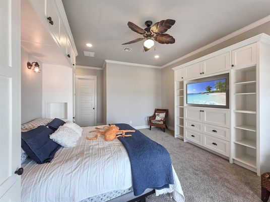 Bedroom, Interior, Recessed Lighting