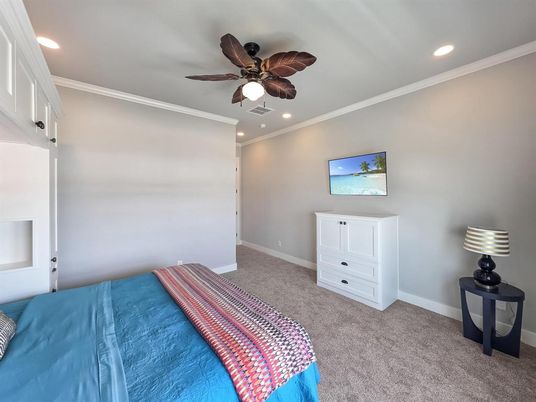 Bedroom, Interior, Recessed Lighting