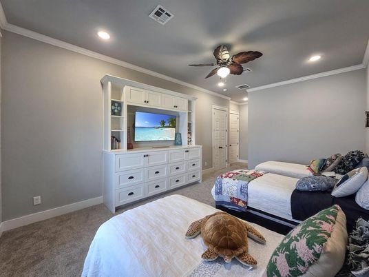 Bedroom, Interior, Recessed Lighting