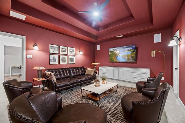 Interior, Living room, Recessed Lighting