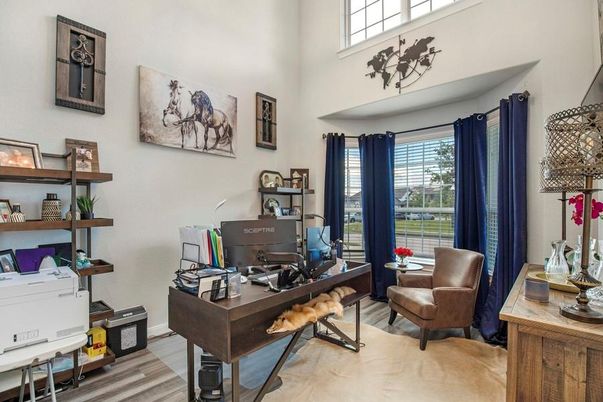 Home Office, Interior, Wood Texture Flooring