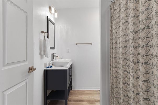 Bathroom, Interior, Wood Texture Flooring