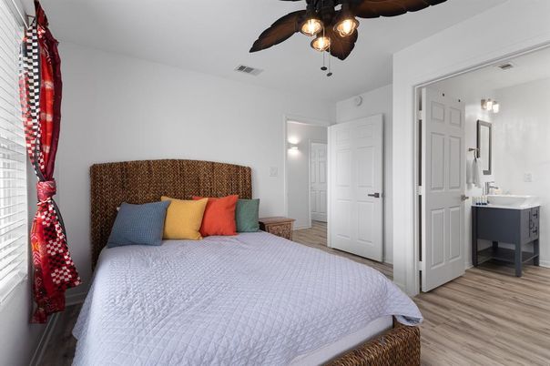 Bedroom, Interior, Wood Texture Flooring