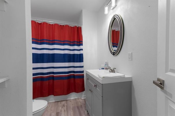 Bathroom, Interior, Wood Texture Flooring