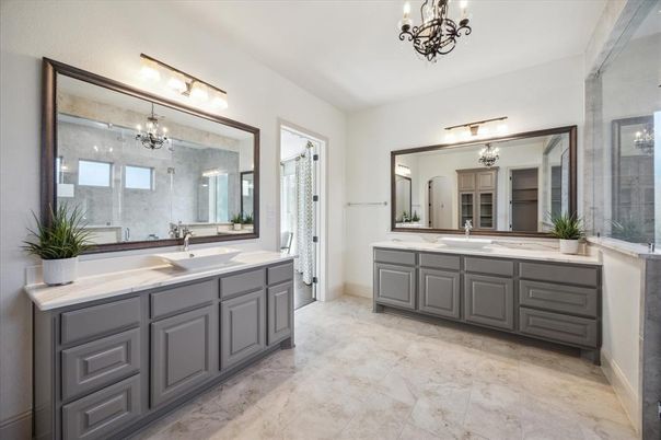 Bathroom, Chandelier, Dual Sink Vanities, Interior