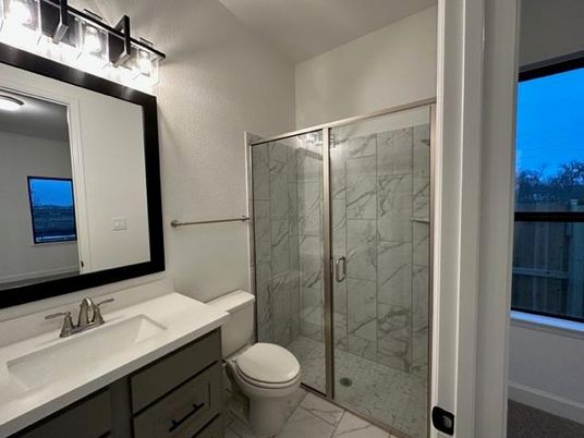 Bathroom, Glass Shower, Interior, Marble, Marble Walls