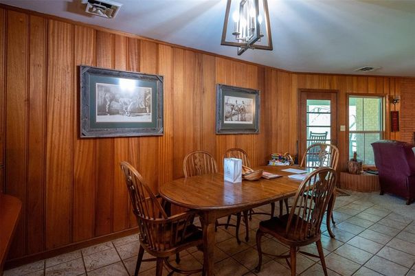 Dining room, Interior, Wooden Walls
