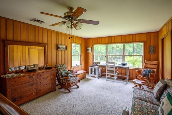 Home Office, Interior, Wooden Walls