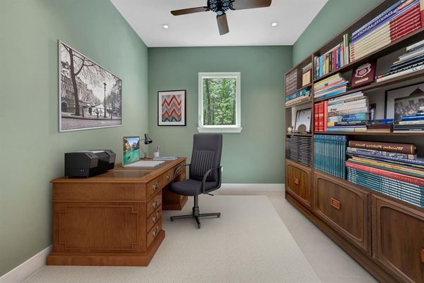 Home Office, Interior, Recessed Lighting