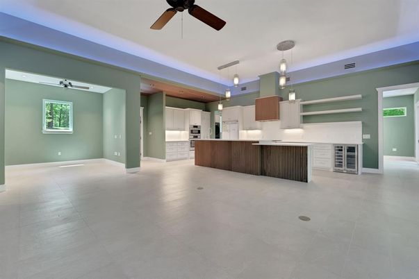 Interior, Kitchen, Pendant Lights, Stainless Steel Appliances