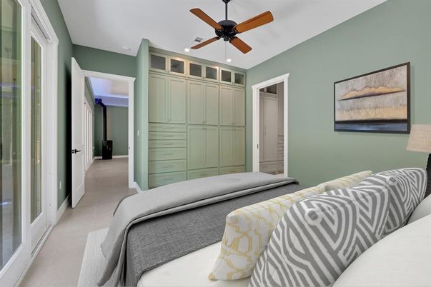 Bedroom, Interior, Recessed Lighting