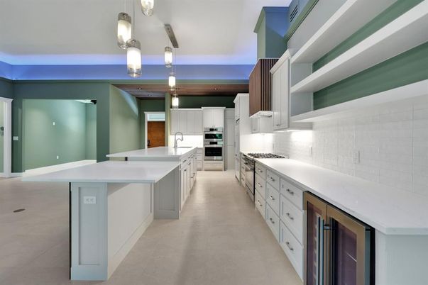 Interior, Kitchen, Pendant Lights, Stainless Steel Appliances