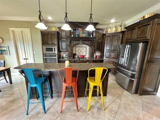 Interior, Kitchen, Pendant Lights, Recessed Lighting, Stainless Steel Appliances