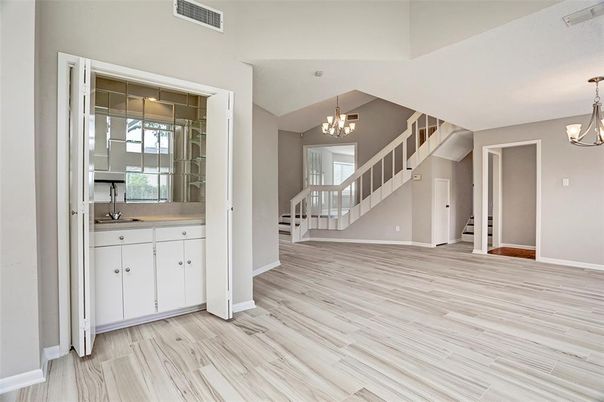 Chandelier, Interior, Pendant Lights, Wood Texture Flooring