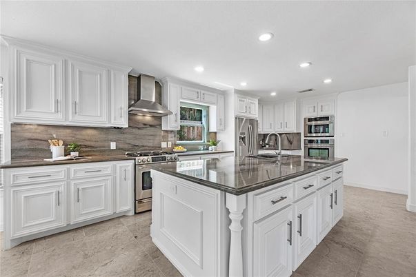 Interior, Kitchen, Recessed Lighting, Stainless Steel Appliances