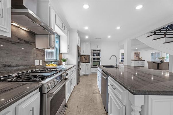 Interior, Kitchen, Recessed Lighting, Stainless Steel Appliances